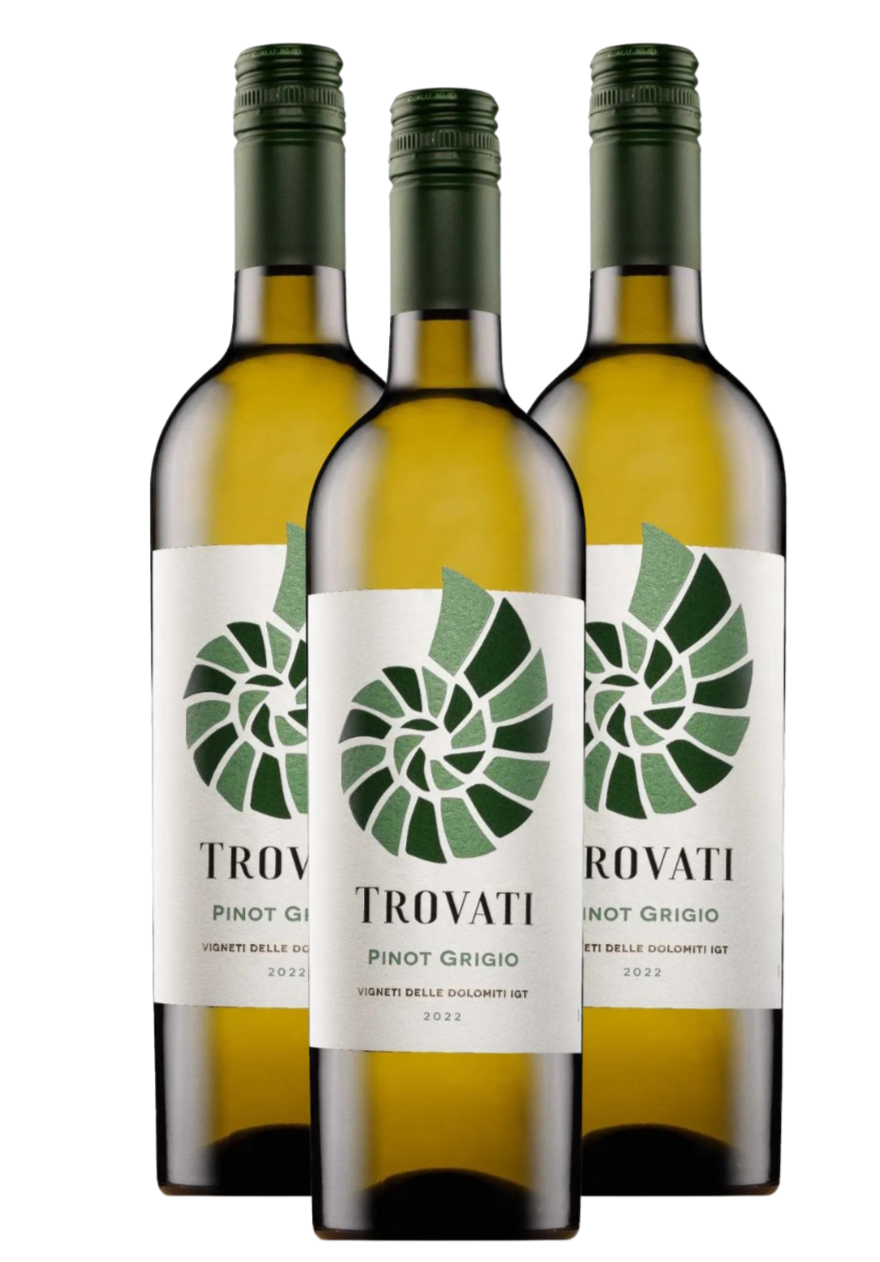 3 garrafas Trovati, Pinot Grigio Vigneti delle Dolomiti IGT