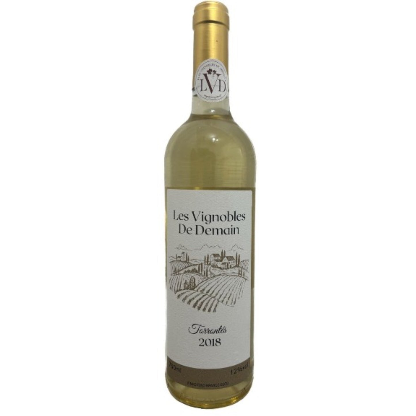 Les Vignobles De Demain - Vinho Fino Branco Seco Torrontés 2018 - Natural y Vegano 750ml